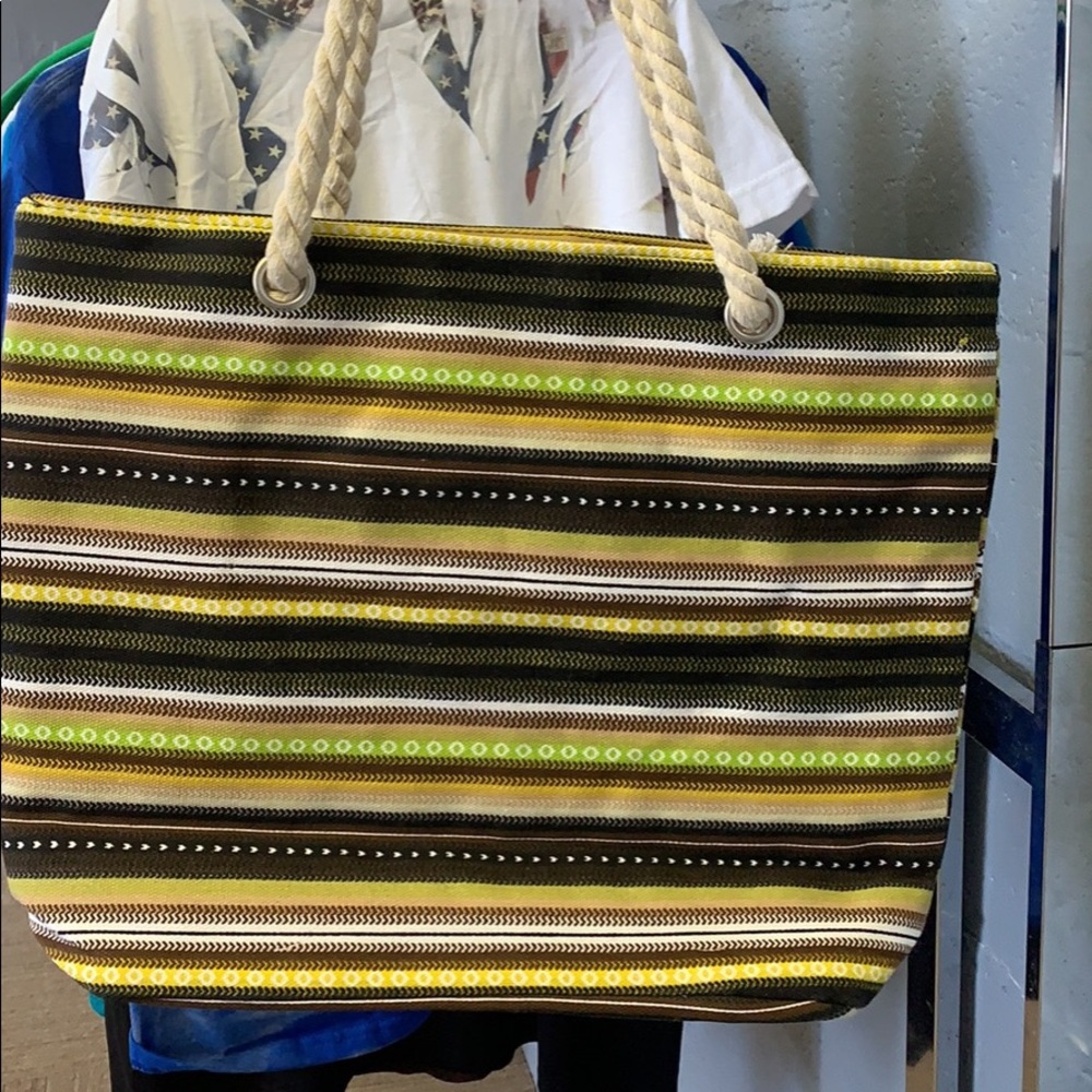 Brand new striped tote